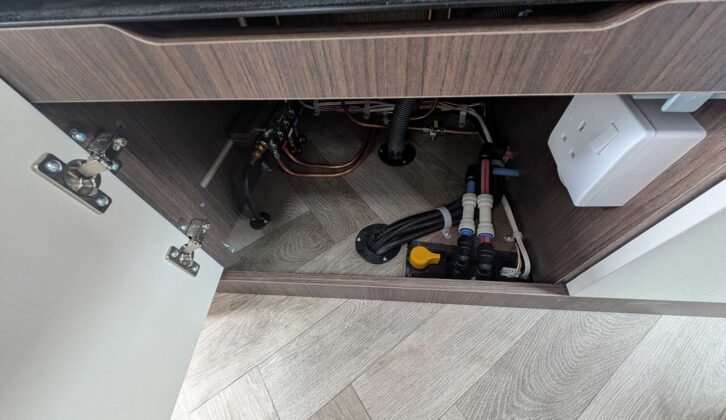 The locker under the oven