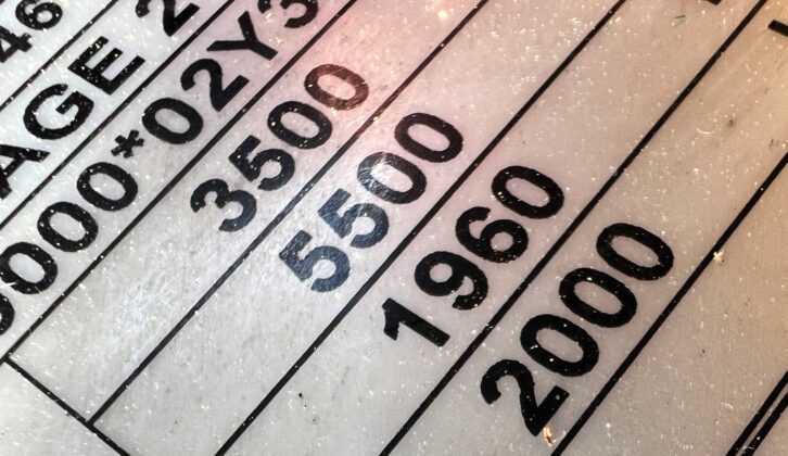 Converter plate shows 3500kg