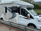 A motorhome being driven