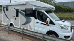 A motorhome being driven