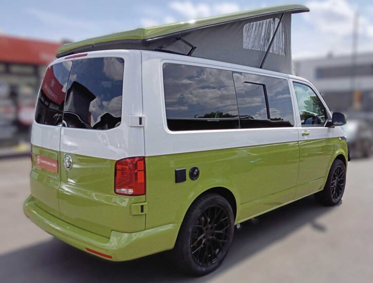 The VW from the rear