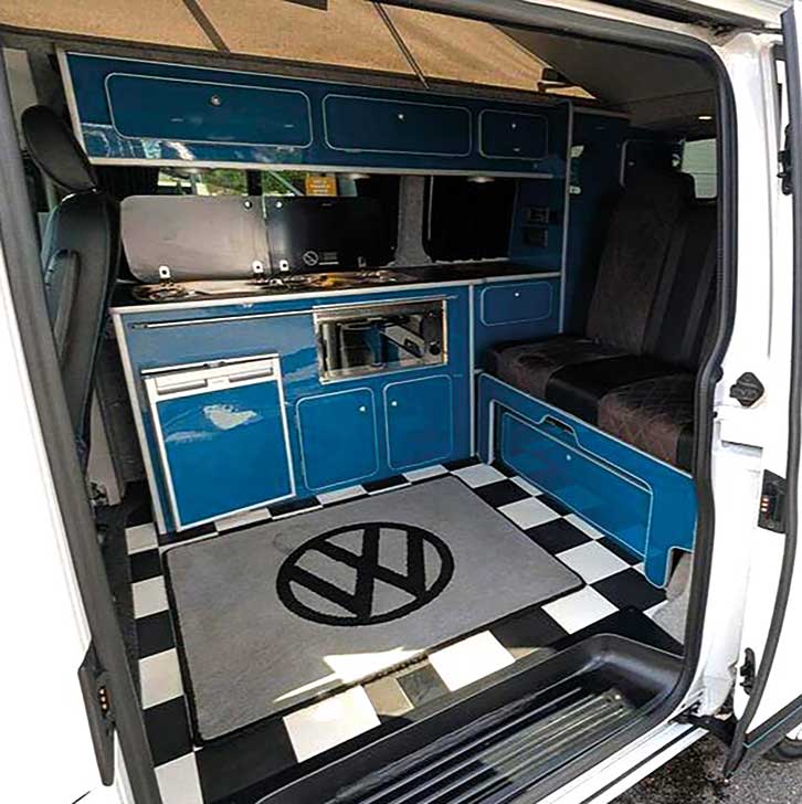 Inside a used VW