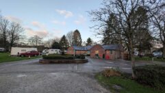 Leisure vehicles pitched up at Chatsworth Caravan and Motorhome Park