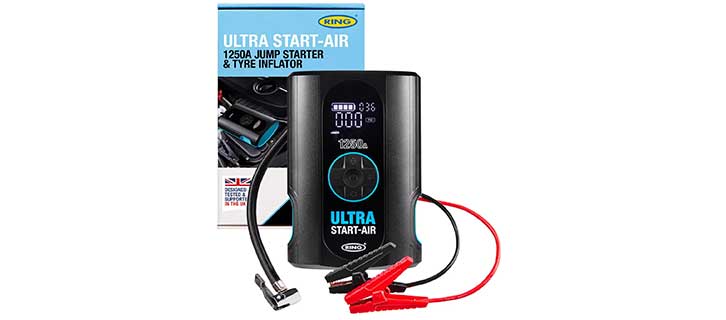 RING ULTRA START-AIR 4-in-1 Car Battery Jump Starter & Tyre Inflator
